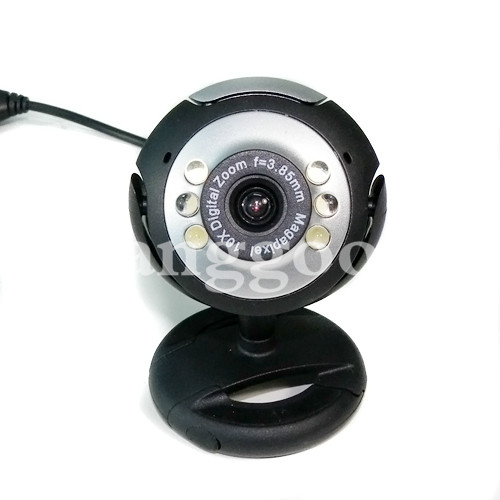 USB 12.0M 6 LED WEBCAM CAMERA Webcams MIC FOR PC LAPTOP 6